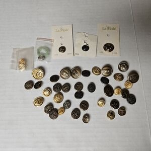 Vintage Metal‎ Uniform Button Lot